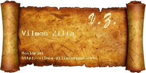 Vilmos Zilia névjegykártya